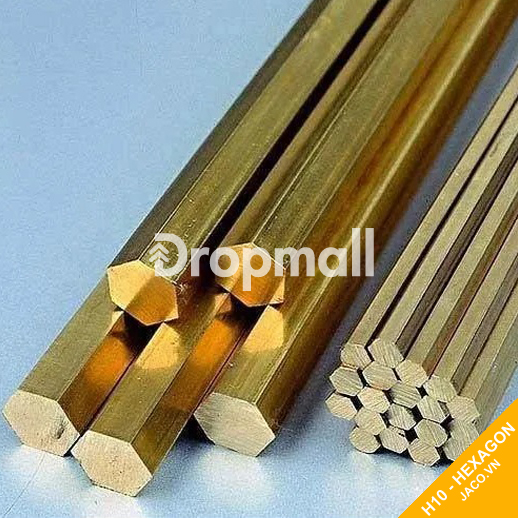 Đồng thau vàng lục giác 10 mm
