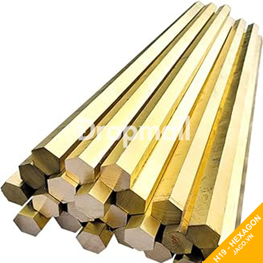 Đồng thau vàng lục giác 19 mm