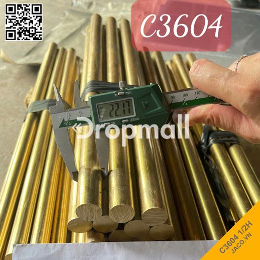 Đồng Thau Vàng Tròn Đặc C3604 Độ Cứng 1/2H
