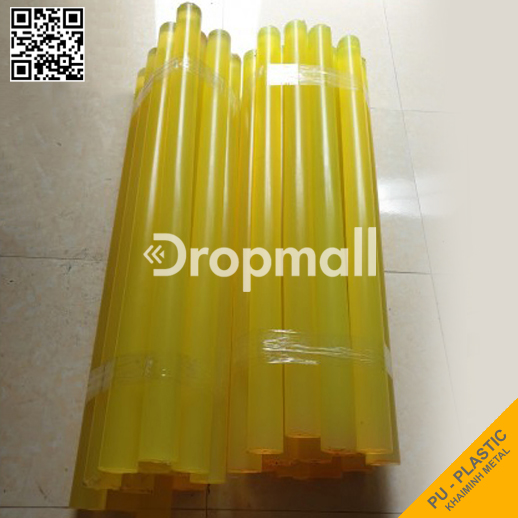 Nhựa PU tròn đặc màu vàng trong, Nhựa Công Nghiệp