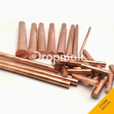 Đồng Đỏ tròn đặc Nguyên Chất C11000 Độ Cứng H1/2