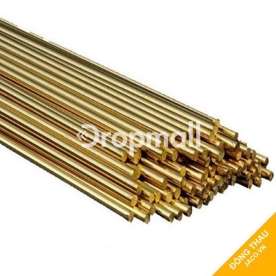 Đồng thau tròn đặc thanh phi 5 mm x 1000