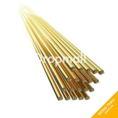 Đồng thau tròn đặc thanh phi 6 mm x 1000