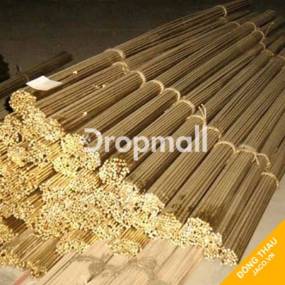 Đồng thau tròn đặc thanh phi 8 mm x 1000