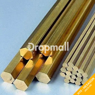 Đồng thau vàng lục giác 10 mm