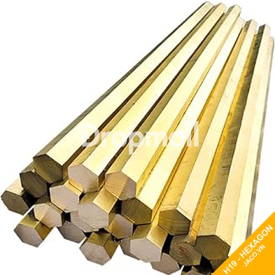 Đồng thau vàng lục giác 19 mm