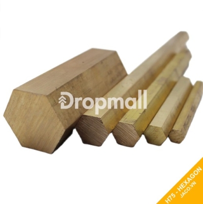 Đồng thau vàng lục giác 75 mm