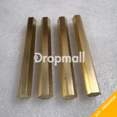 Đồng thau vàng lục giác 17 mm