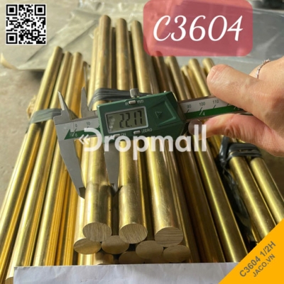 Đồng Thau Vàng Tròn Đặc C3604 Độ Cứng 1/2H