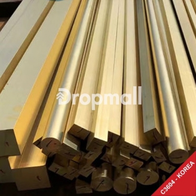 Đồng thau vàng vuông đặc C3604 Size Trung Bình