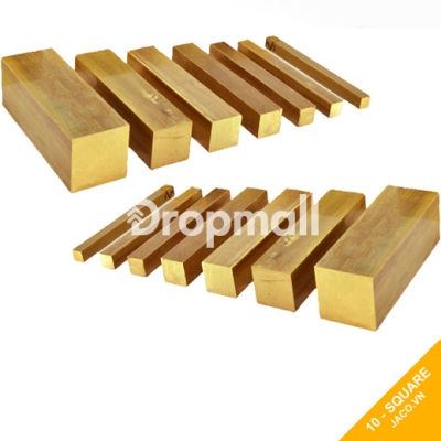 Thanh đồng thau vuông đặc 10 mm