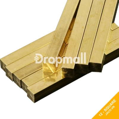 Thanh đồng thau vuông đặc 12 mm