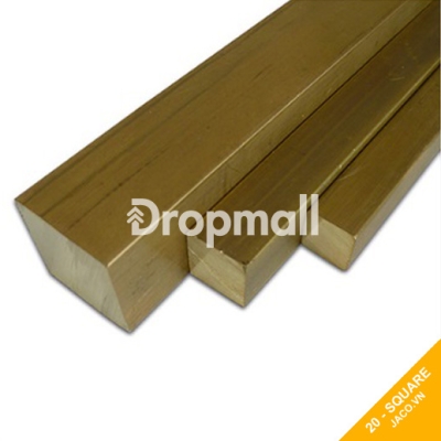 Thanh đồng thau vuông đặc 20 mm