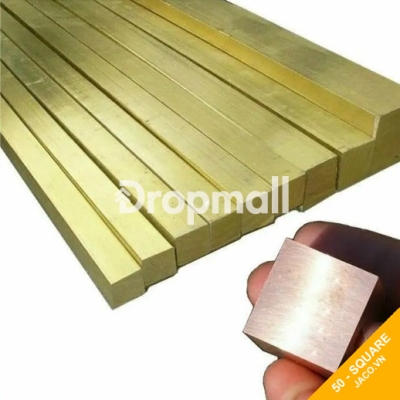 Thanh đồng thau vuông đặc 50 mm
