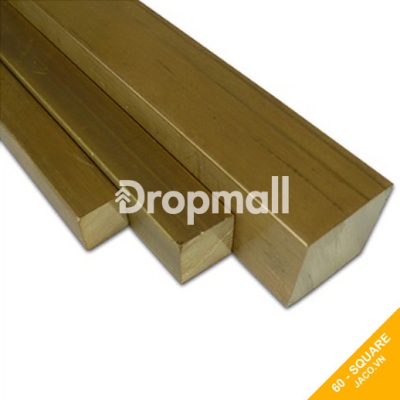 Thanh đồng thau vuông đặc 60 mm