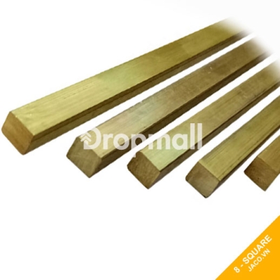Thanh đồng thau vuông đặc 8 mm